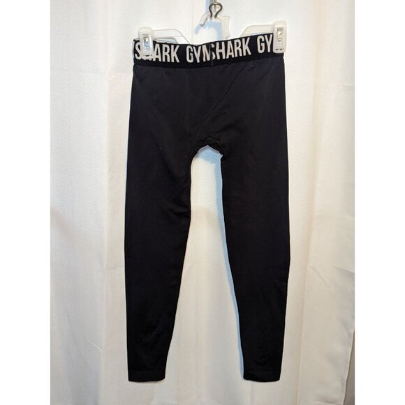 Gymshark Fit Seamless Cropped Leggings Women's Size Small Black - Picture 5 of 13